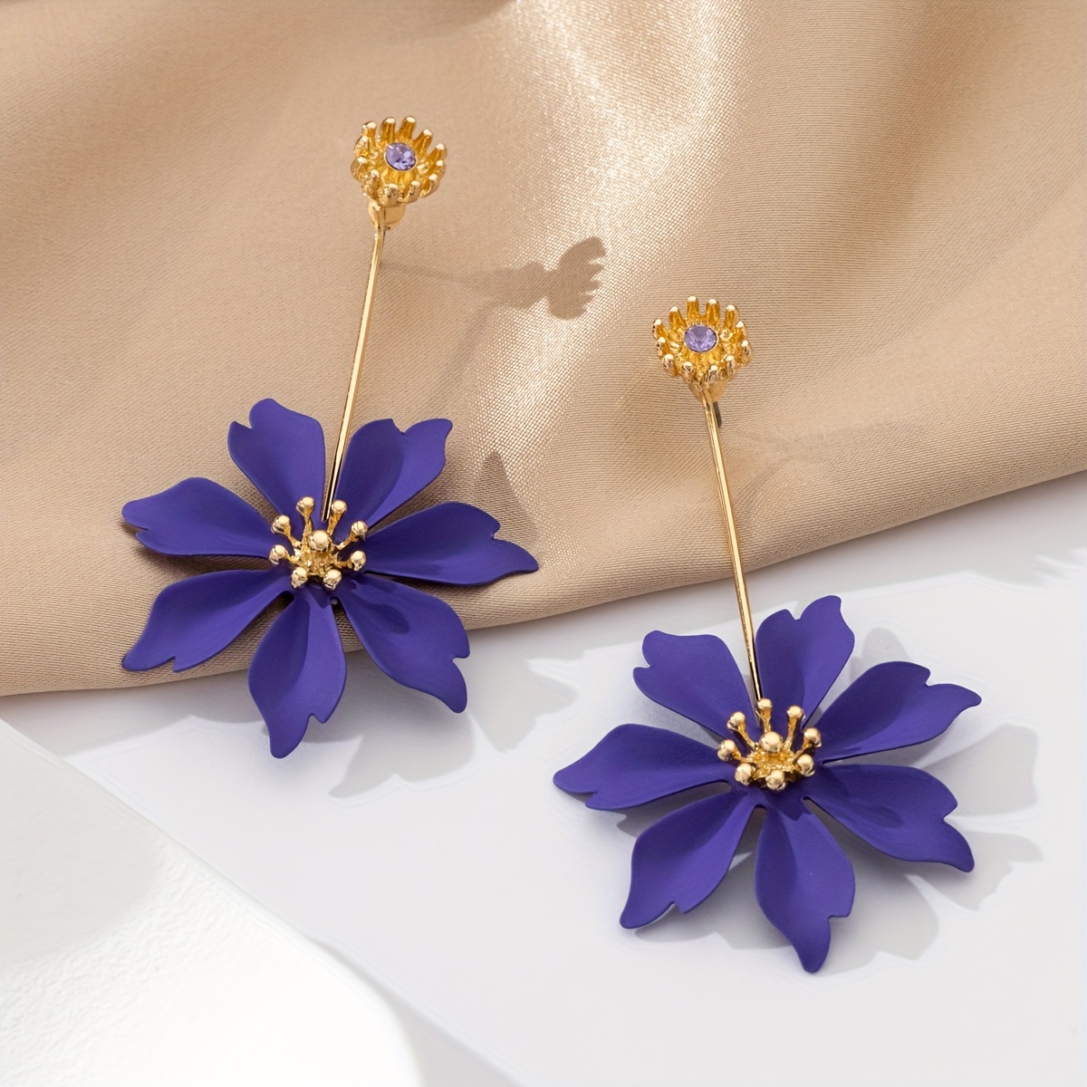 Colorful Floral Dangle Earrings for Women